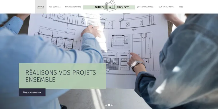 Site web de Build & Project, entrepreneur général
